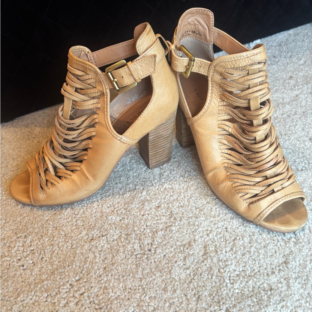 Chinese Laundry Tan Heeled Sandals